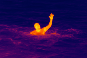 marine thermal CCTV camera image