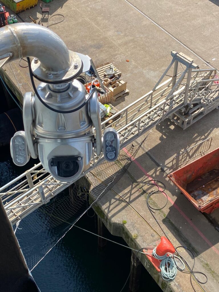 PTZ CCTV camera with wiper